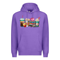Purple teacher fuel coffee cups Premium Hoodie - Jasminsmagicworld