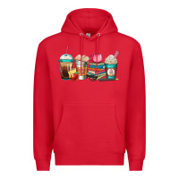 Red teacher fuel coffee cups Premium Hoodie - Jasminsmagicworld