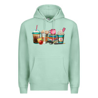 Seafoam teacher fuel coffee cups Premium Hoodie - Jasminsmagicworld