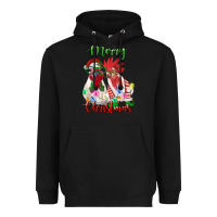 Black christmas roosters Heavyweight Hoodie - RanaPortraitStore
