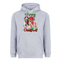 Heather Grey christmas roosters Heavyweight Hoodie - RanaPortraitStore