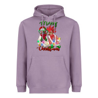 Lavender christmas roosters Heavyweight Hoodie - RanaPortraitStore