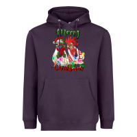 Plum christmas roosters Heavyweight Hoodie - RanaPortraitStore