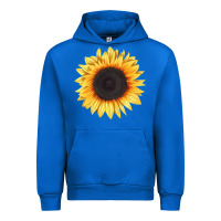 Cobalt treetops sunflower Urban Hoodie - LillyAllenDesigns
