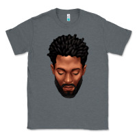 Charcoal Heather bearded black man portrait Classic Tee - texasbilliewilder