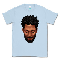 Dusty Blue bearded black man portrait Classic Tee - texasbilliewilder