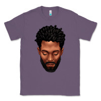 Lavender bearded black man portrait Classic Tee - texasbilliewilder