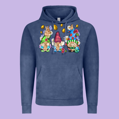 Easter Gnome With Eggs Vintage Hoodie Designed By Adodesignshop