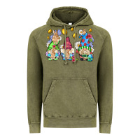 Vintage Olive easter gnome with eggs Vintage Hoodie - AdoDesignShop