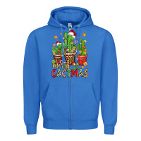 True Royal christmas cactus merry cactmas Zipper Hoodie - Zillion Design Studio