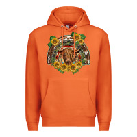 Carrot scottish calf sunflowers rainbow Premium Hoodie - BarkalooDesign
