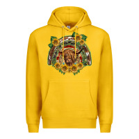 Lemon scottish calf sunflowers rainbow Premium Hoodie - BarkalooDesign