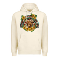 Tofu scottish calf sunflowers rainbow Premium Hoodie - BarkalooDesign