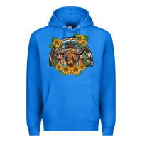True Royal scottish calf sunflowers rainbow Premium Hoodie - BarkalooDesign