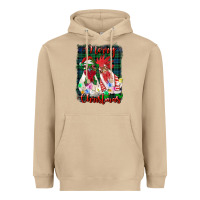 Mushroom christmas roosters with background Heavyweight Hoodie - RanaPortraitStore