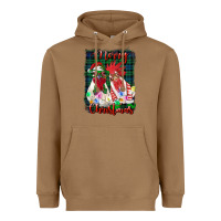 Toasted Coconut christmas roosters with background Heavyweight Hoodie - RanaPortraitStore