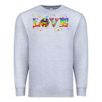 Heather Grey lgbtq love libbey glass Premium Sweatshirt - HRA Design Shop