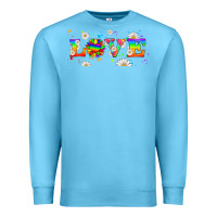 Ocean Blue lgbtq love libbey glass Premium Sweatshirt - HRA Design Shop
