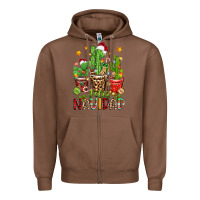 Chestnut christmas cactus feliz navidad Zipper Hoodie - Zillion Design Studio