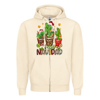 Sandshell christmas cactus feliz navidad Zipper Hoodie - Zillion Design Studio