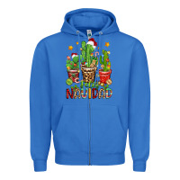 True Royal christmas cactus feliz navidad Zipper Hoodie - Zillion Design Studio