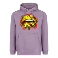 Lavender softball lips Heavyweight Hoodie - Zillion Design Studio