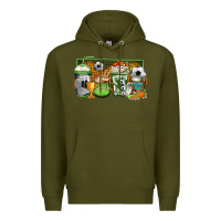 Army Green soccer coffee Premium Hoodie - Jasminsmagicworld