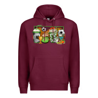Burgundy soccer coffee Premium Hoodie - Jasminsmagicworld