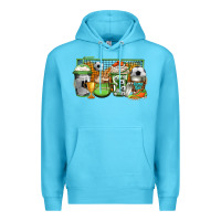 Ocean Blue soccer coffee Premium Hoodie - Jasminsmagicworld