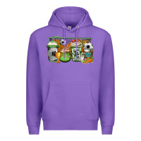 Purple soccer coffee Premium Hoodie - Jasminsmagicworld