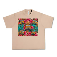 Burro school bus leopard cowhide Urban Heavy Tee - Artiststas