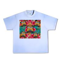Grape Ice school bus leopard cowhide Urban Heavy Tee - Artiststas