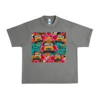 Tornado school bus leopard cowhide Urban Heavy Tee - Artiststas