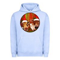 Pigment Grape Ice Christmas Cow, Urban Hoodie - Jasminsmagicworld