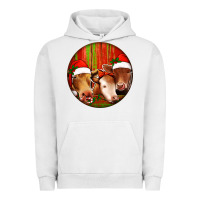 Pigment Lunar Rock Christmas Cow, Urban Hoodie - Jasminsmagicworld