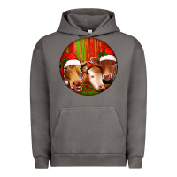 Pigment Tornado Christmas Cow, Urban Hoodie - Jasminsmagicworld