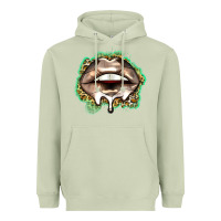 Matcha soccer lips Heavyweight Hoodie - Zillion Design Studio