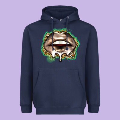 Soccer Lips Heavyweight Hoodie Designed By Zillion Design Studio