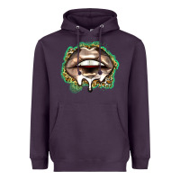Plum soccer lips Heavyweight Hoodie - Zillion Design Studio