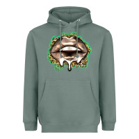 Sage soccer lips Heavyweight Hoodie - Zillion Design Studio