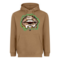 Toasted Coconut soccer lips Heavyweight Hoodie - Zillion Design Studio