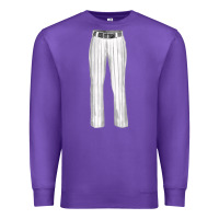 Purple baseball uniform pant fa element Premium Sweatshirt - FaDigitalArtStudio