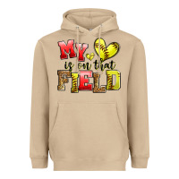 Mushroom my heart is on that field softball Heavyweight Hoodie - Zillion Design Studio