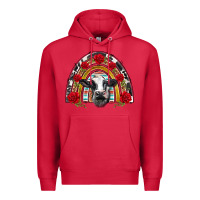 Cardinal black and white baby cow floral rose rainbow Premium Hoodie - BarkalooDesign