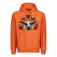 Carrot black and white baby cow floral rose rainbow Premium Hoodie - BarkalooDesign