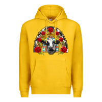 Lemon black and white baby cow floral rose rainbow Premium Hoodie - BarkalooDesign