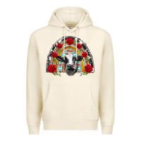 Tofu black and white baby cow floral rose rainbow Premium Hoodie - BarkalooDesign