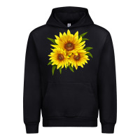 Black maximillian perennial sunflower Urban Hoodie - LillyAllenDesigns