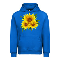 Cobalt maximillian perennial sunflower Urban Hoodie - LillyAllenDesigns