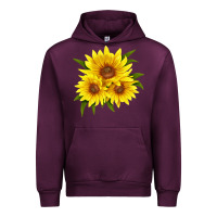 Mauve Wine maximillian perennial sunflower Urban Hoodie - LillyAllenDesigns